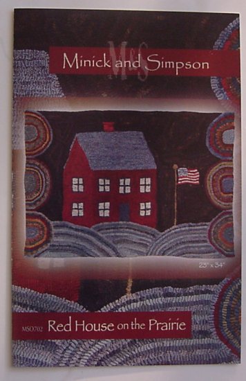 Red House on the Prairie - Rug Hooking Pattern - Minick