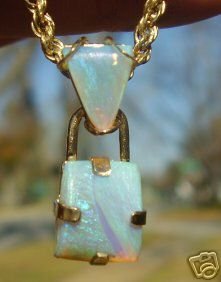 Unique Crystal Opal Pendant One of a Kind MUST SEE