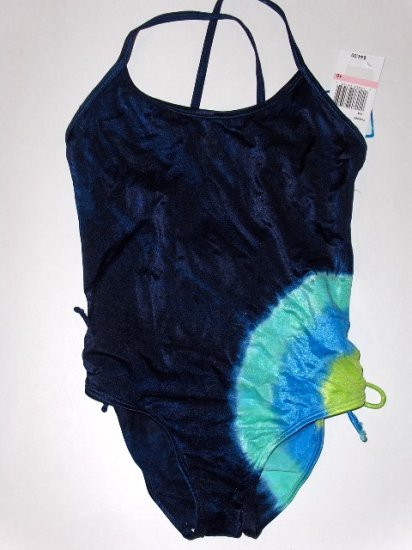 New Girls Speedo navy blue one piece swimsuit size 10 shipping is free for US and Canada