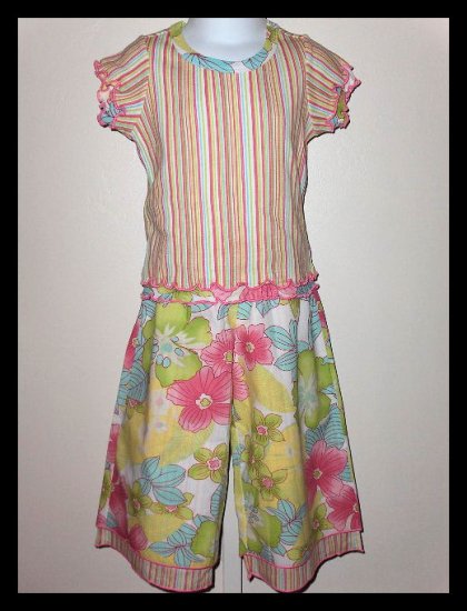 New without tags Pink Tangerine Baby Nay Luau pant top set XS (4X) size girls 4