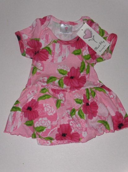 New Mad Sky Palm Beach Polo skirted onesie dress infant girls 3 months