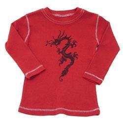 New City Threads red long sleeve dragon tee boys infant 12-18 months