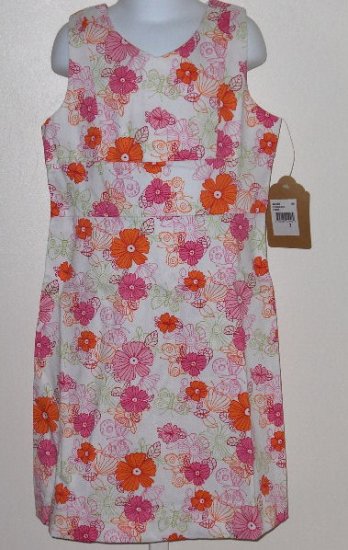New K.C.Parker by Hartstrings Floral print sun dress girls size 16