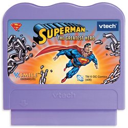 New V.Smile Superman the Greatest Hero Smartridge game for V. Smile ages 6-8 years