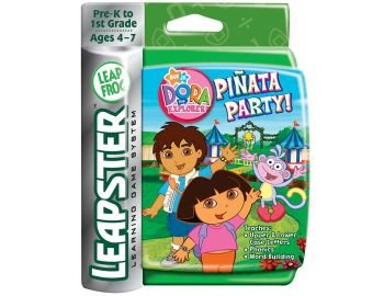 New Leapster Dora the Explorer Pinata Party! Arcade Style Learning Ages 4-7 grades Pre K - 1st Grade