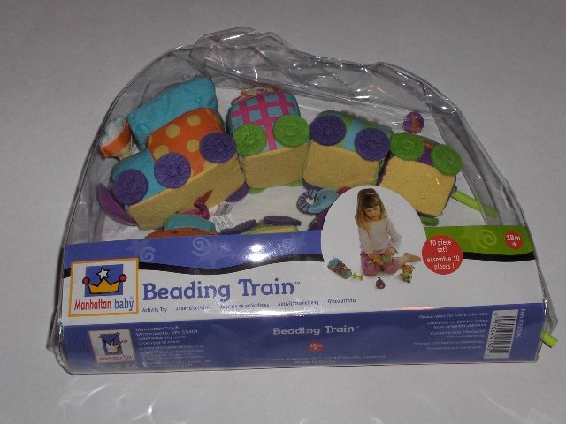 Manhattan baby Beading Train baby activity toy ages 18 months +