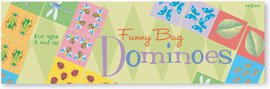 eeBoo Funny Bug Dominoes game for ages 3 and up
