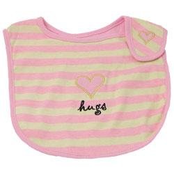 New Elegant Baby striped hugs bib baby girl gift