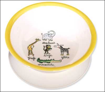 New Baby Cie jungle friends bowl for baby toddler suction bottom