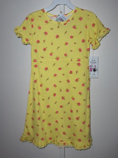 New Girl Friends by Anita G yellow petite flower sundress girls size 10