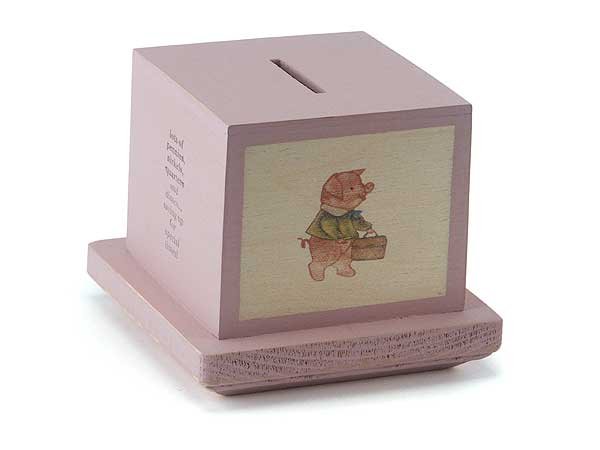 New Tree by Kerri Lee Homemade Pink Wooden Piggy Bank