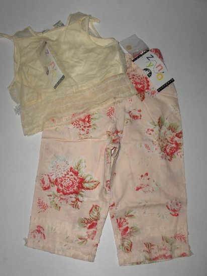 New Zyno Mesh Overlay top and Victorian Capri set girls 6X