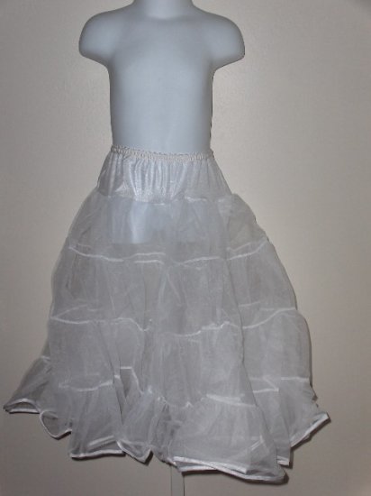 New girls size 16 Tea Length half petticoat slip wedding party