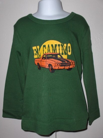 New Appaman Long sleeve green El Camino car tee boys 12 months