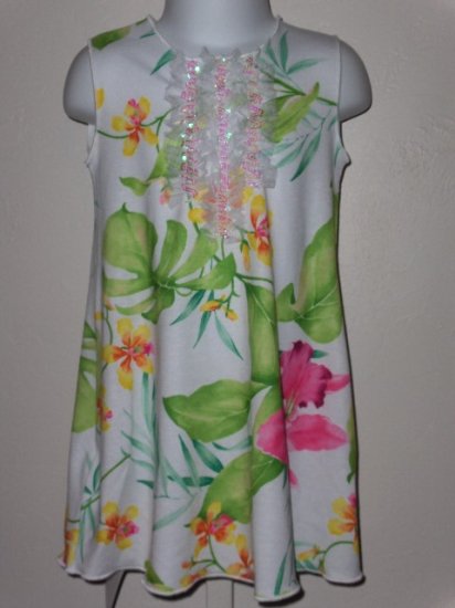 New Kid Rascal Tropical Orchid with tulle dress girls 12 months