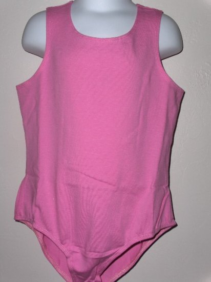 New sleeveless pink leotard girls size medium 7 8