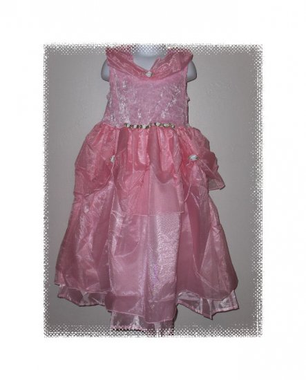 Little Adventures Deluxe Pink Princess Dress Costume girls size M ages 3-5 years