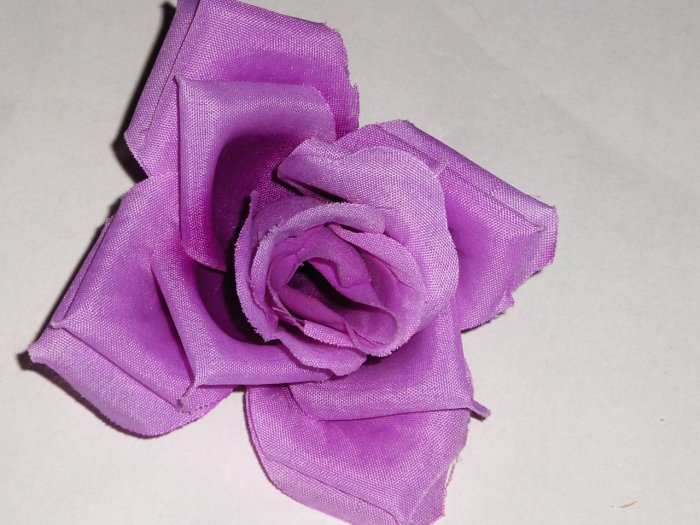Purple Rose Hair Clip