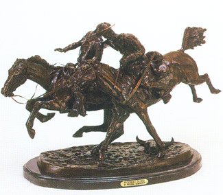 Wounded Bunkie by Frederic Remington