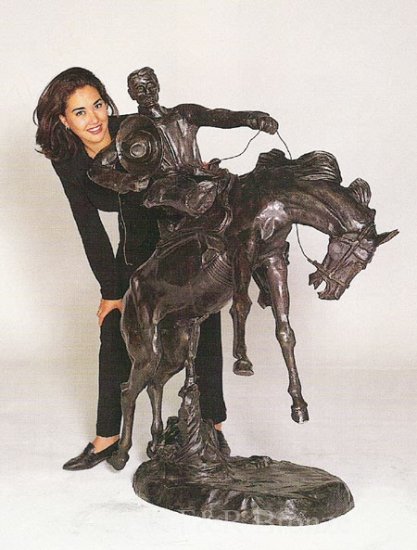 Monumental Bronco Twister by Charles Russell