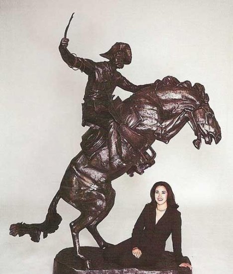 Heroic Bronco Buster by Frederic Remington