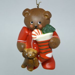 russ christmas ornament teddy bear in pjs pajamas holding russ christmas ornament teddy bear in pjs pajamas holding