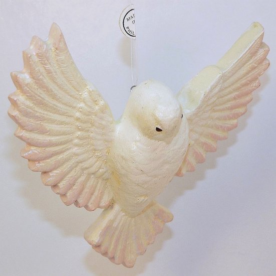 christmas ornament dove white and pink made in the philippines christmas ornament dove white and pink made in the philippines