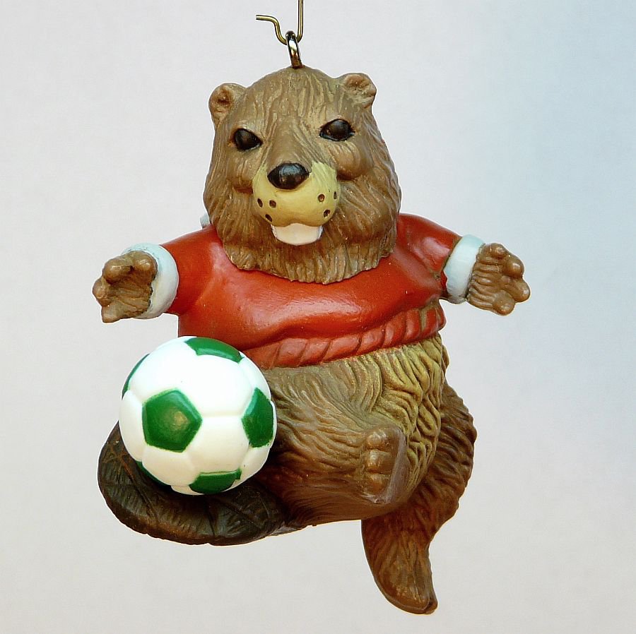 vtg hallmark soccer beaver 1985 ornament qx4775 christmas vtg hallmark soccer beaver 1985 ornament qx4775 christmas