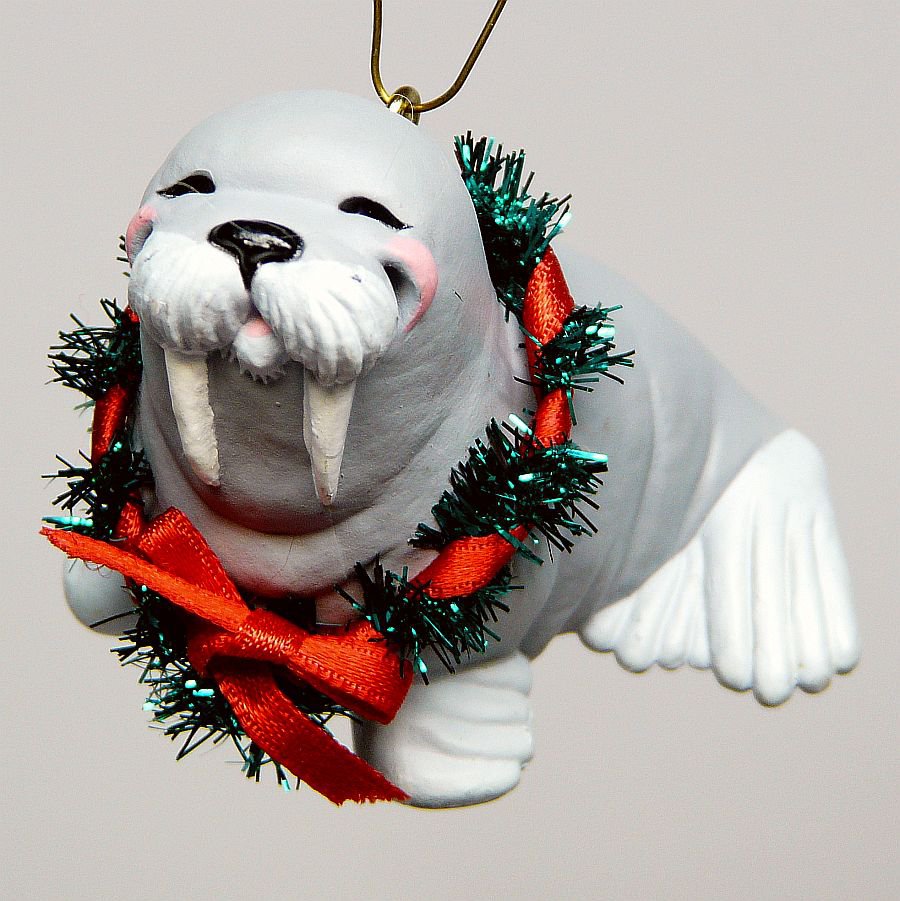 Walrus Christmas Ornament 