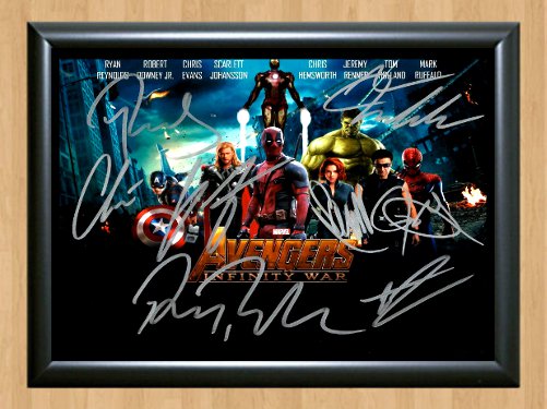 Avengers Infinity War Cast Signed Autographed Photo Poster Memorabilia