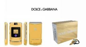 Dolce & Gabbana Limited Gold EditionV3i Mobile Cellular Phone + Bluetooth Headset (unlocked)