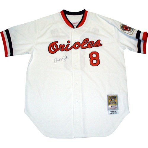 Cal Ripken Jr. 1984 Autographed On Front Orioles White Home Jersey