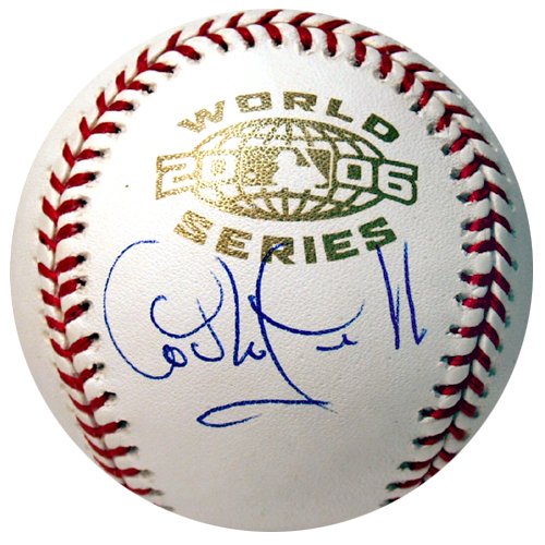 Carlos Guillen Autographed 2006 World Series Baseball