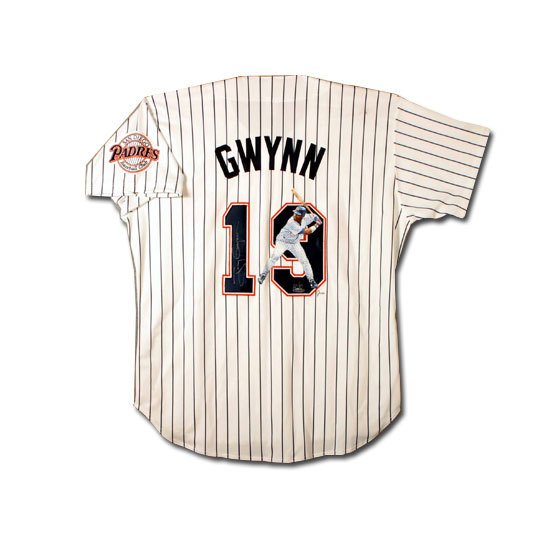 Tony Gwynn Autographed San Diego Padres -Jolene Jessie- Hand Painted Home/White Jersey (UDA)