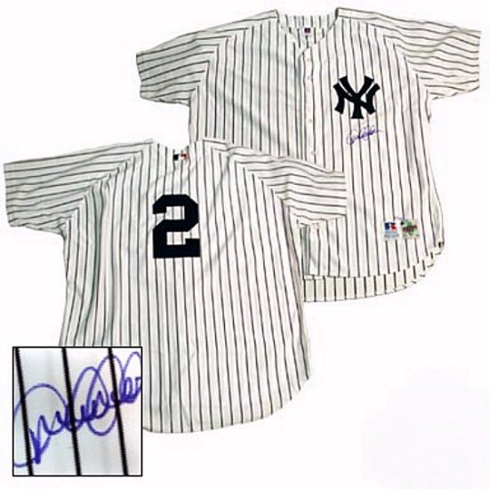 Derek Jeter Hand Signed Yankees Home Jersey
