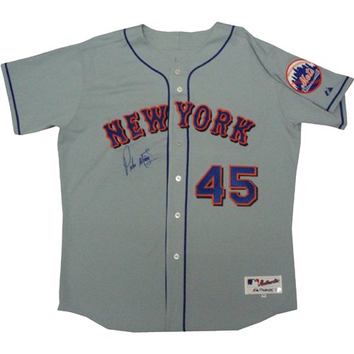 Pedro Martinez Autographed Mets Away Grey Jersey