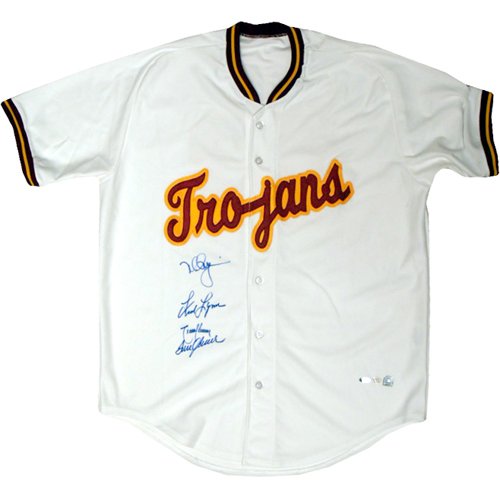 Mark McGwire, Tom Seaver, Randy Johnson & Fred Lynn Signed USC Trojans Jersey