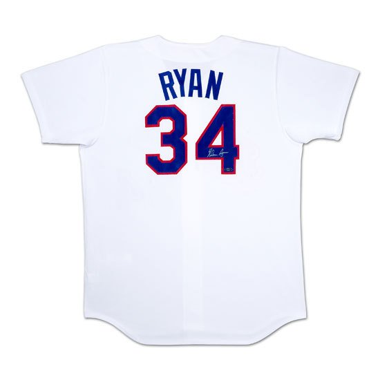 Nolan Ryan Autographed Texas Rangers Home/White Jersey (UDA)