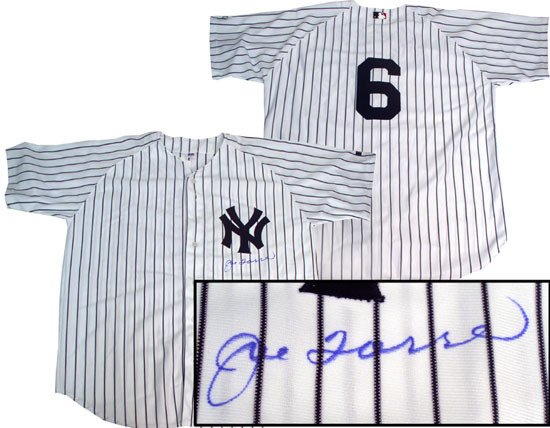 Joe Torre Hand Signed Yankees Home Jersey