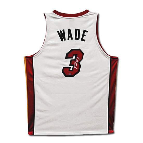 Dwyane Wade Autographed Miami Heat Home/White Jersey (UDA)