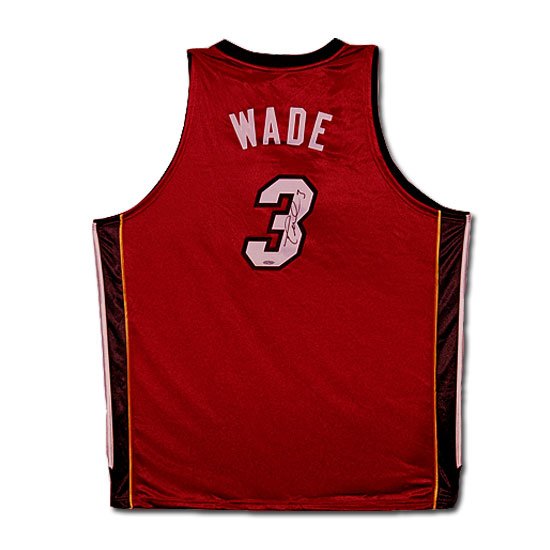 Dwyane Wade Autographed Miami Heat Alternate/Red Jersey (UDA)