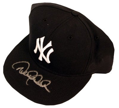 Derek Jeter Signed New York Yankees Authentic Hat Steiner