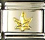 Gold Leaf Italian Charm