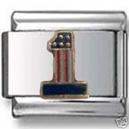 Patriotic Flag #1 Italian Charm