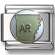 State of Arkansas Italian Charm