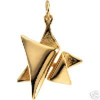 14k Yellow Gold Star of David Pendant