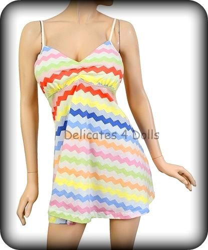Forever 21 Rainbow Mini Sun Dress
