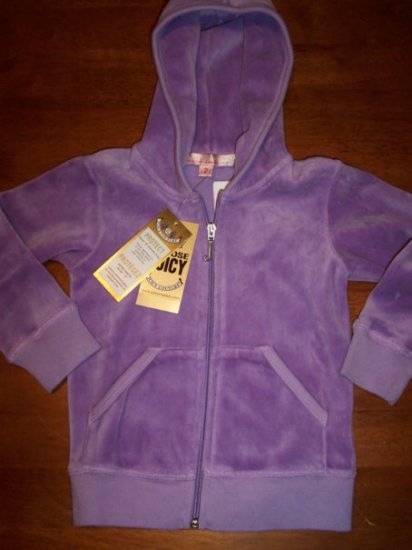 Juicy Couture NWT Toddler Girls Hoodie Jacket Size 2