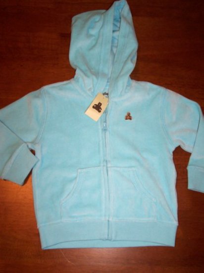 GAP Infant Girls NWT Velour Hoodie Size 12-18 months
