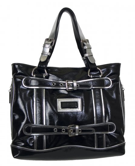 BLACK SILVER SHOULDER BAG